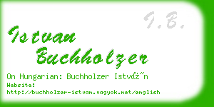 istvan buchholzer business card